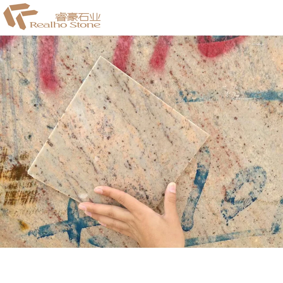 
Nature Stone Tiles Shiva Gold Granite With Red Veins 