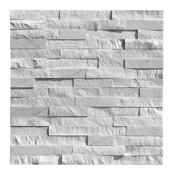 
Modern design interior rock wall cladding marble stacked panels 