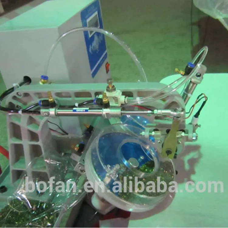 Shaoxing double disc hot fix stone diamond ironing machine embroidery stone fixing machine