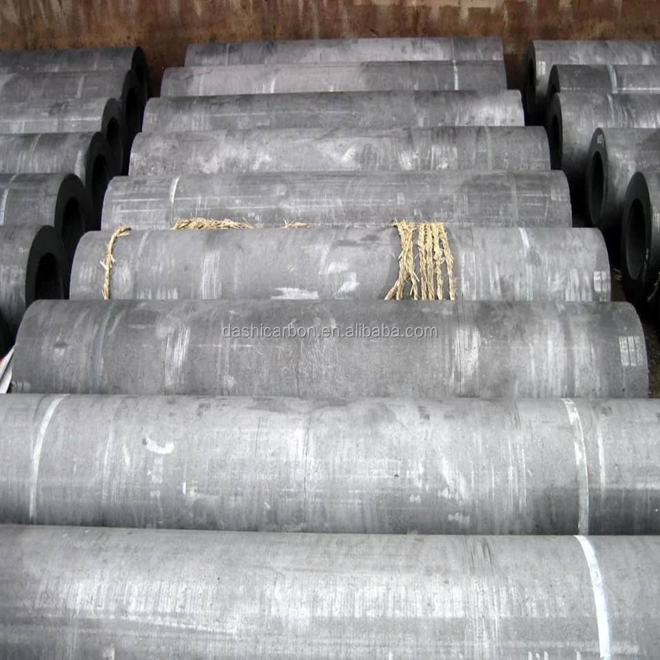 UHP grade needle coke Diameter 600mm 2600mm length graphite electrode in stock for sale