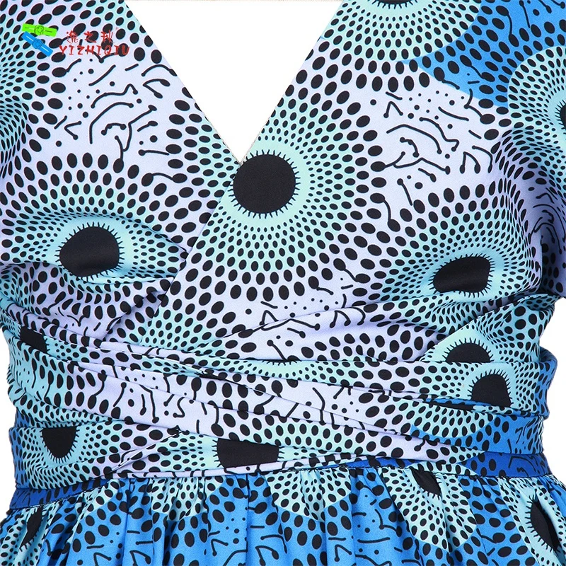 YIZHIQIU elegant wholesale african print patterns kitenge dress designs for women