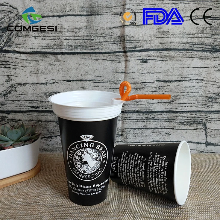 China Manufacturer Wholesale Printing Disposable High Quality Cheap Paper Cups 7oz 12oz With Handle