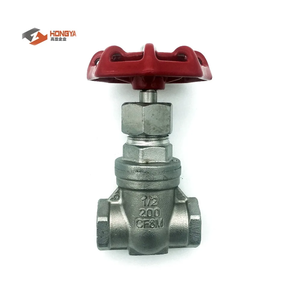 ss stainless steel gate valve screwed fittings good price NPT BSPT ss304 ball