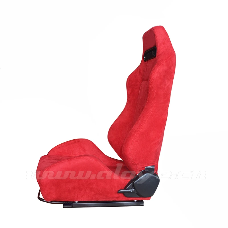 SPD Adjustable Velvet Racing Car Seats Red/Black
