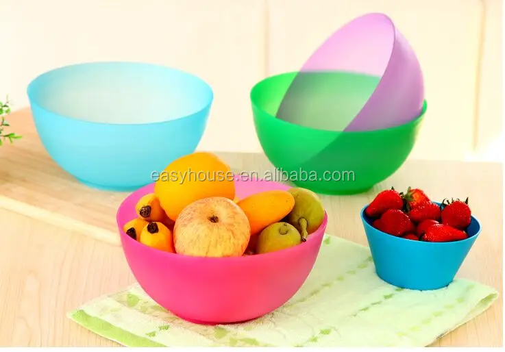 
factory OEM cheap plastic transparent salad bowl 