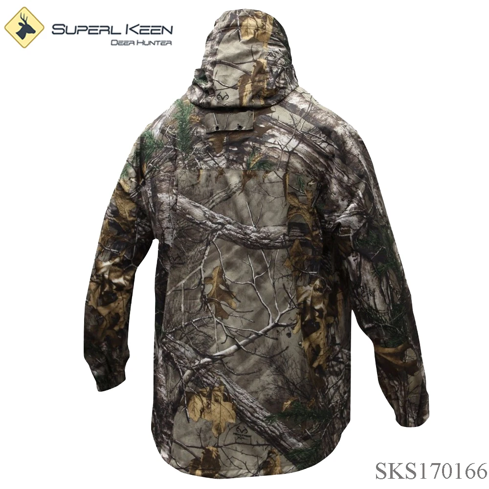 Hunting Hiking Hooded Outdoor Rain Jacket Men Outdoor Green Camouflage Jacket Jungle