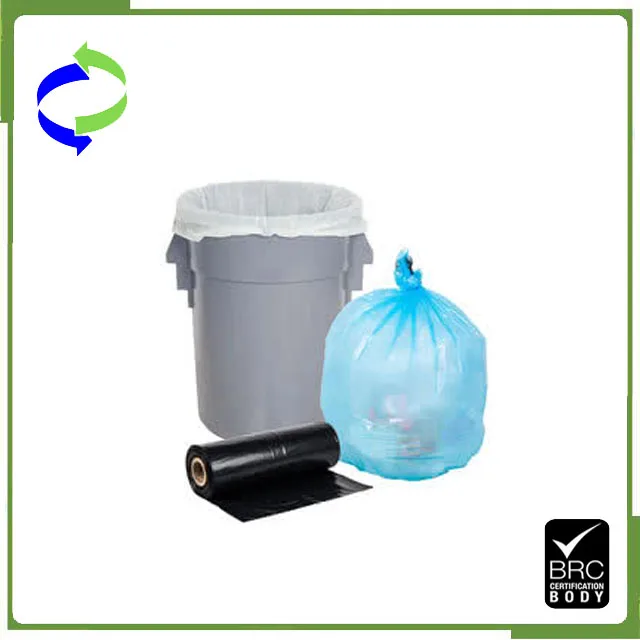 HDPE And LDPE Plastic Disposable Trash Bags with Many Colors