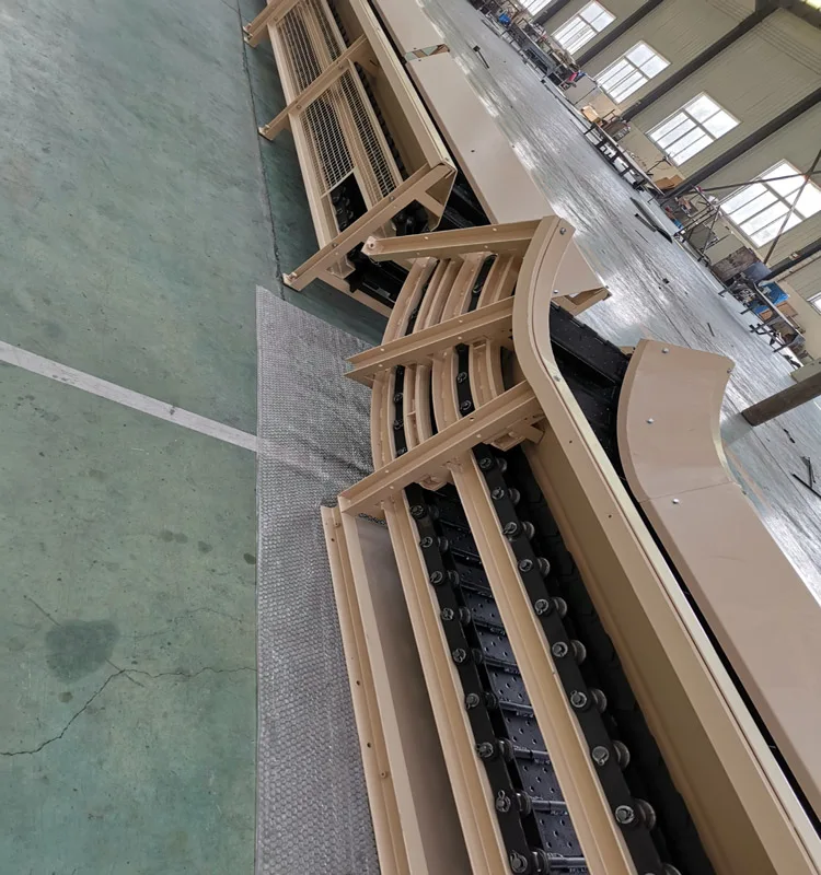 ZhongXing Hinged Belt Swarf Chip Conveyor For CNC Machine