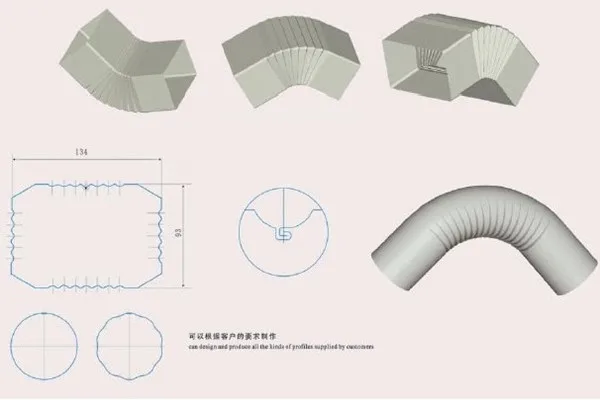 Trade  Metal Water  Gutter Bending Roll Forming Machine  full automatic gutter water  pipe machinery