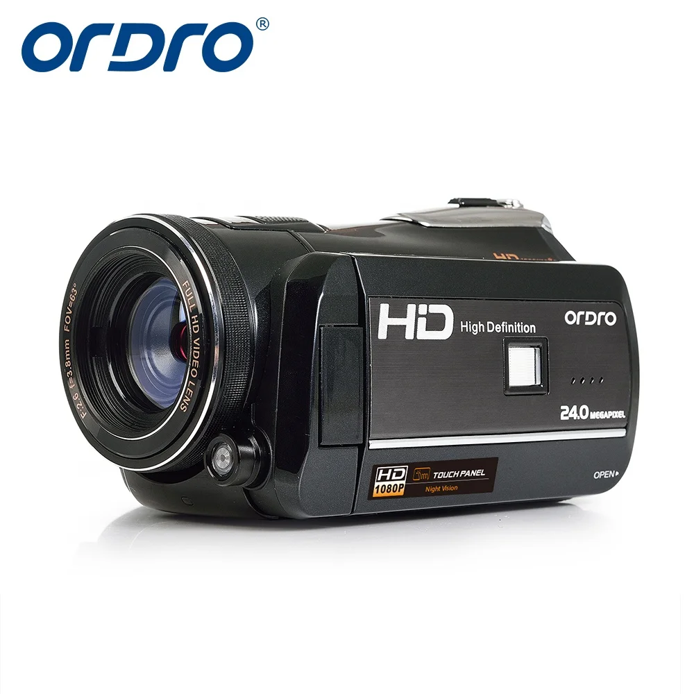 IR night vision with IR light DV HD digital video camera recorder 1080P ORDRO professional camcorder