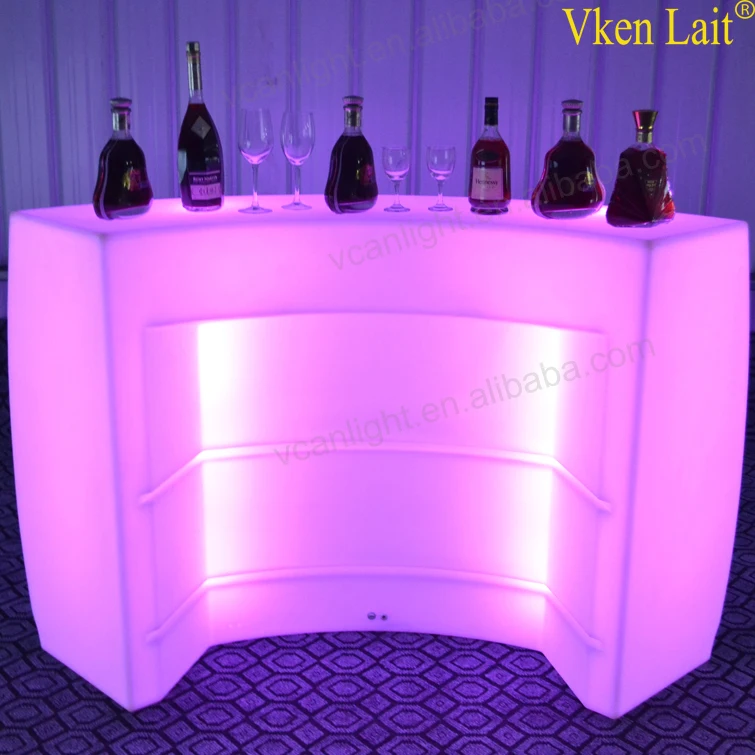 New design waterproof acrylic led outdoor furniture with 16 colors