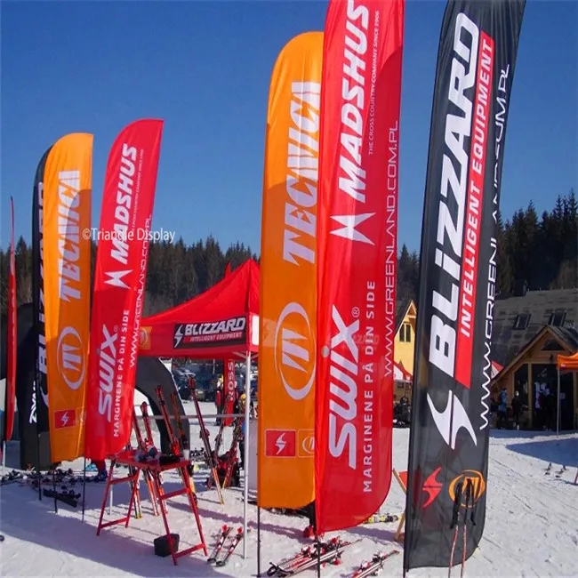 Factory beach flag Cheap price Outdoor advertising DIY beach flag pole