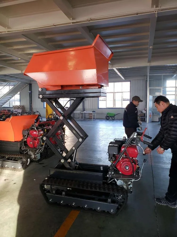 Scissor lift mini dumper 0.3t crawler dumper for sale