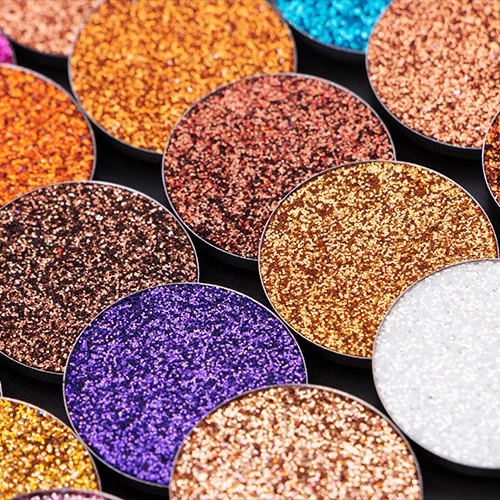 Single pan private label customized logo Metallic Pressed Shimmer Powder glitter eyeshadow