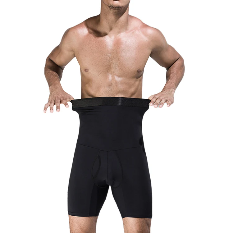 
Ultra Hot Abdominal Control Black High Waist Plus Size Men Shapewear 