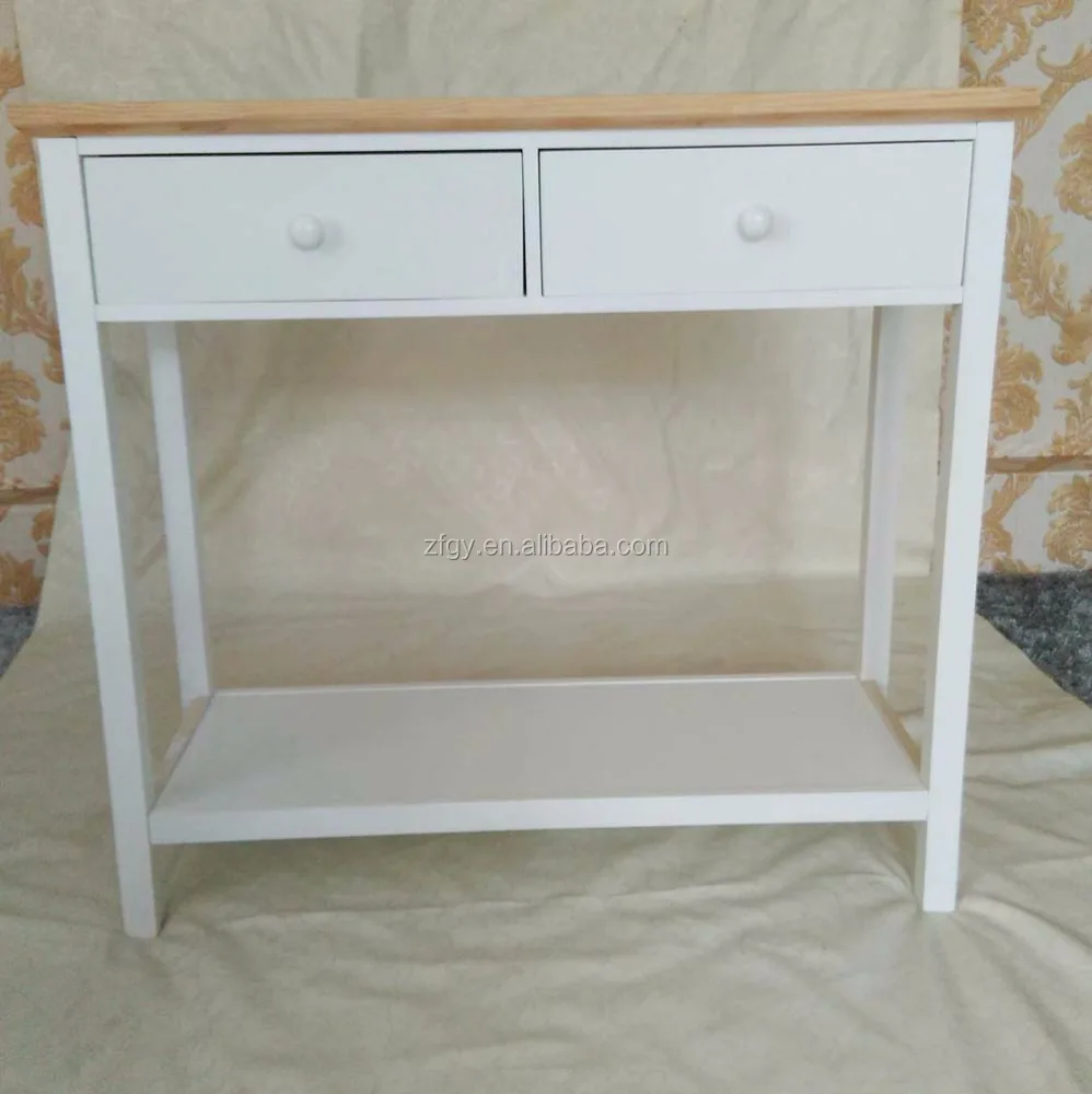 Wood chinese white console table for UK market