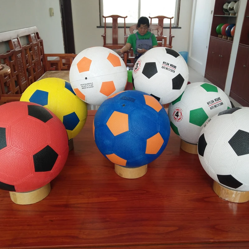 Cheap promotional good quality custom printed kids toys games Rubber soccer ball Football