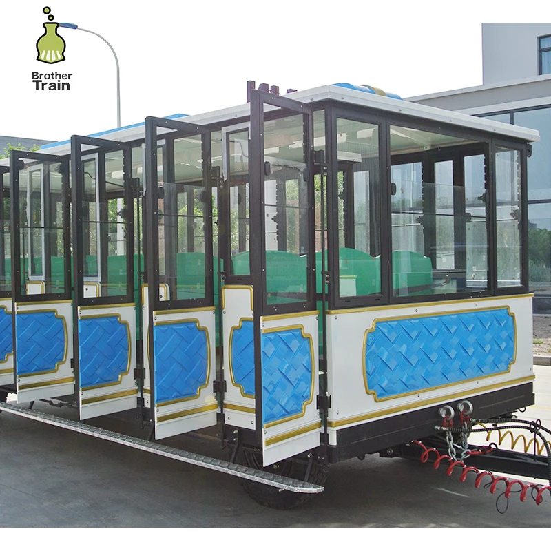 
Passenger Capacity 35seats Enclosed automatic door railway train locomotive sale 