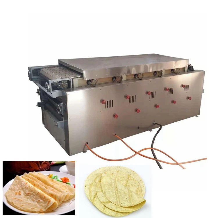 Fully automatic chapati machinery with gas oven tortilla making machine