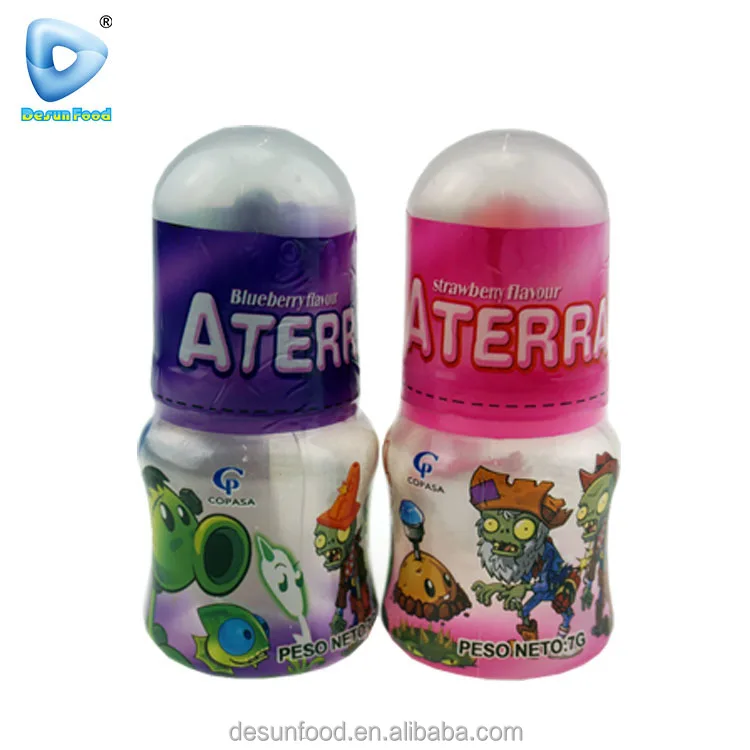 Caramelo acido tongue shaped lollipop candy with sour powder