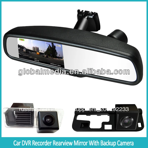 1080p зеркало заднего вида gps dvr для автомобильный монитор для hyundai