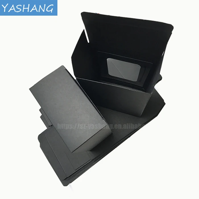 Printing kraft paper box for dress with window custom toy packaging