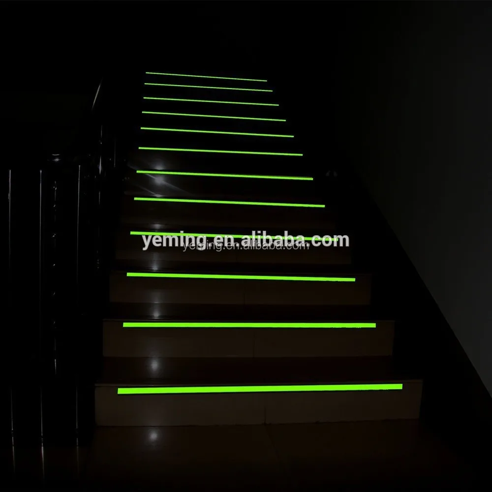 
Photoluminescent aluminum strips/Glow in the dark stair nosing 