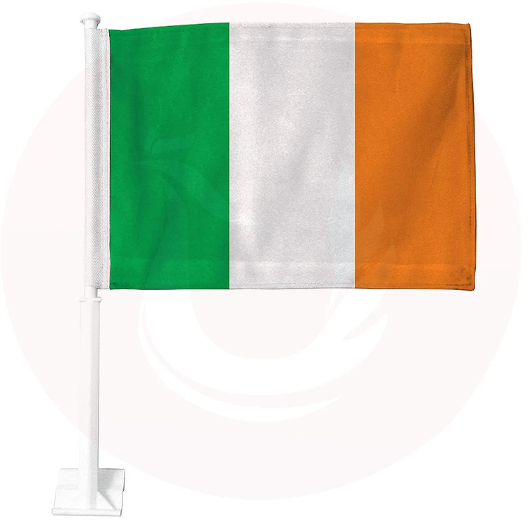 
Custom 12x18 Inches Size Of Poland Car Window Flag For Decoration 