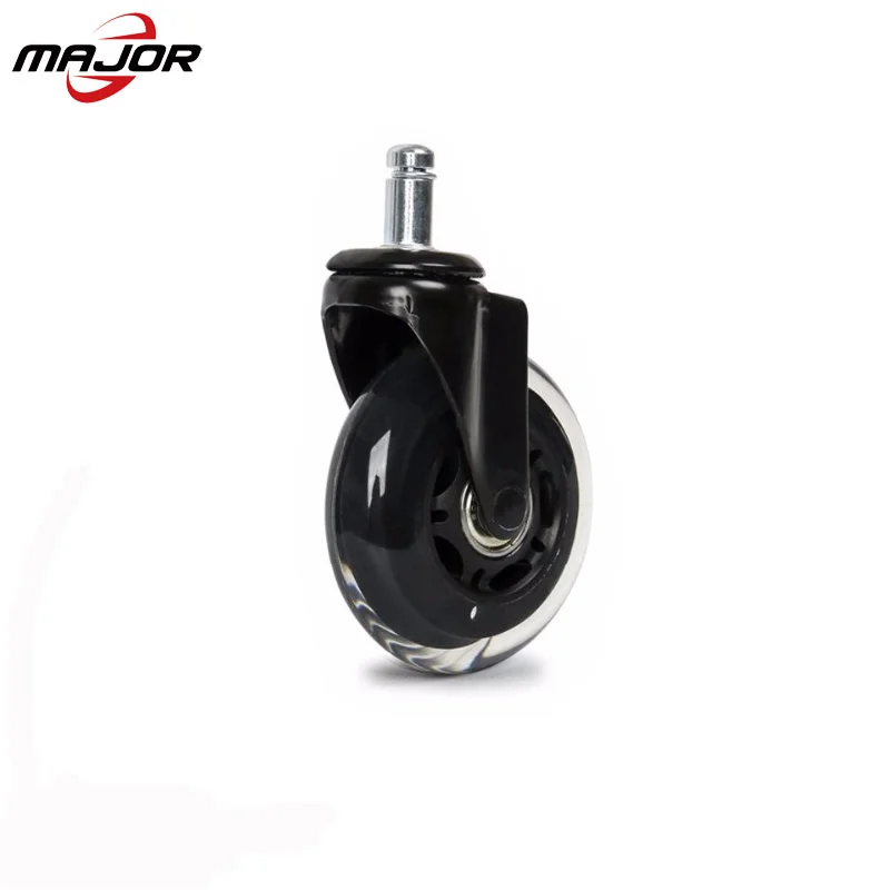 Skateboard spare parts 100mm 4 inch scooter solid tire pu caster wheel