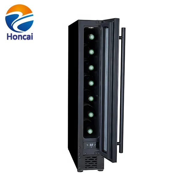 7 bottles single zone compressor cooling built-in wine cooler/cellar