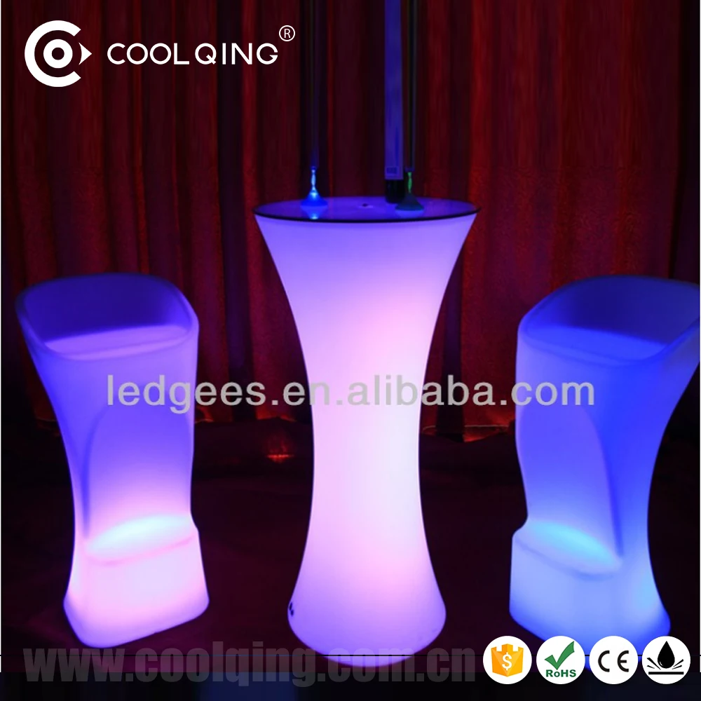 Durable Fancy 16 color changing glow illuminated light up LED furniture sofa chair table for event club