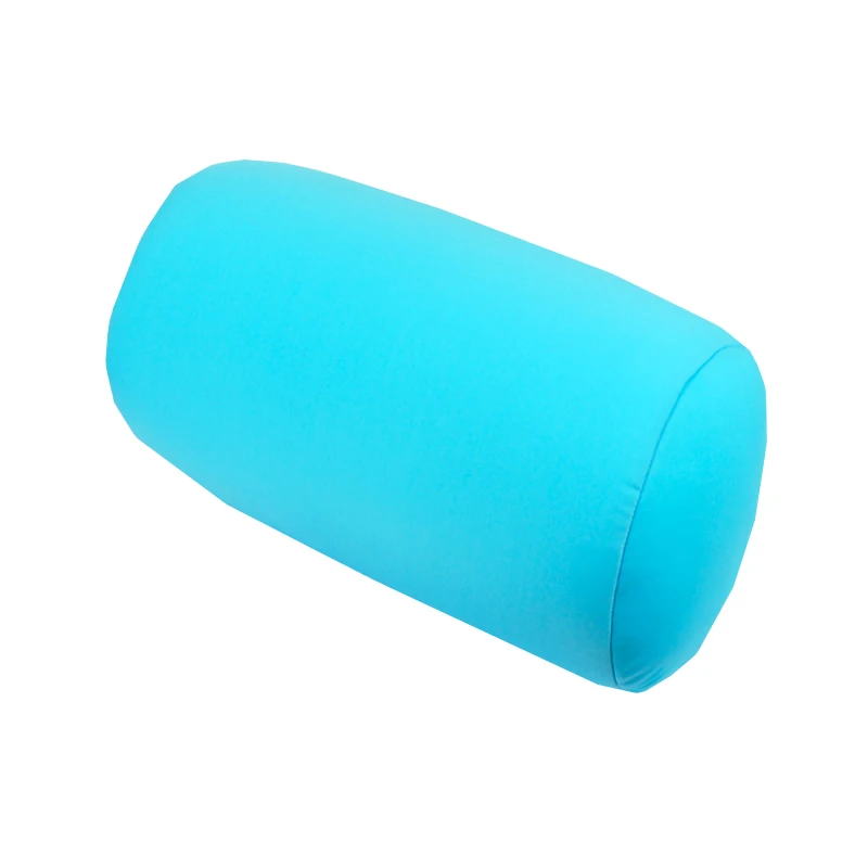 Wholesale Tube Shape Pillow Micro Beads Stuffed Roll Travel Polystyrene Foam Pillow With Adjustable Buckles