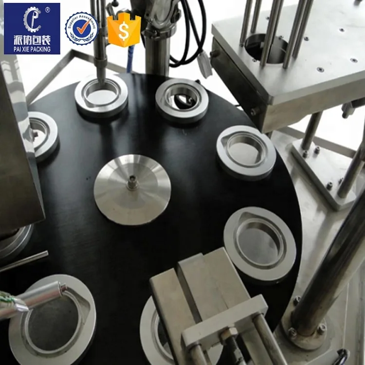 Free shipping rotary ice cream cup filling sealing machine