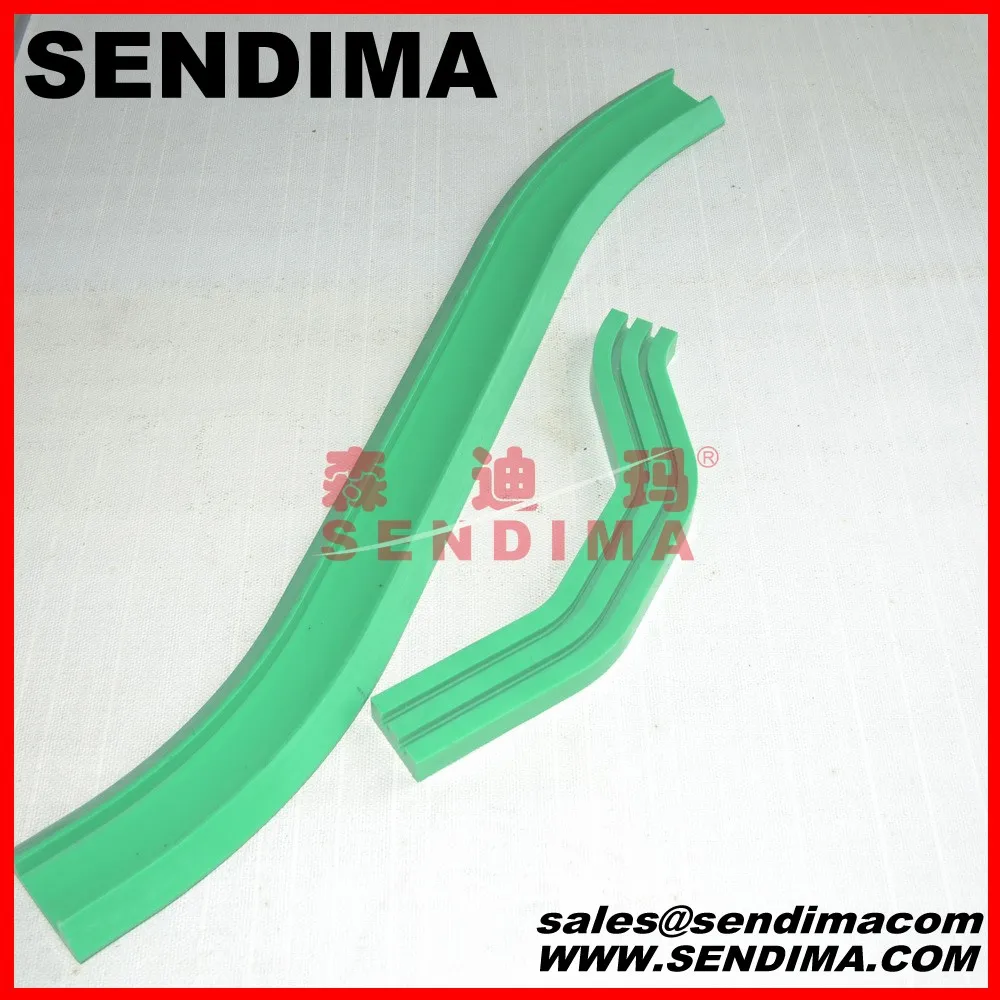 UHMWPE plastic chain guide rail manufacturer/curved orbit/guide rail