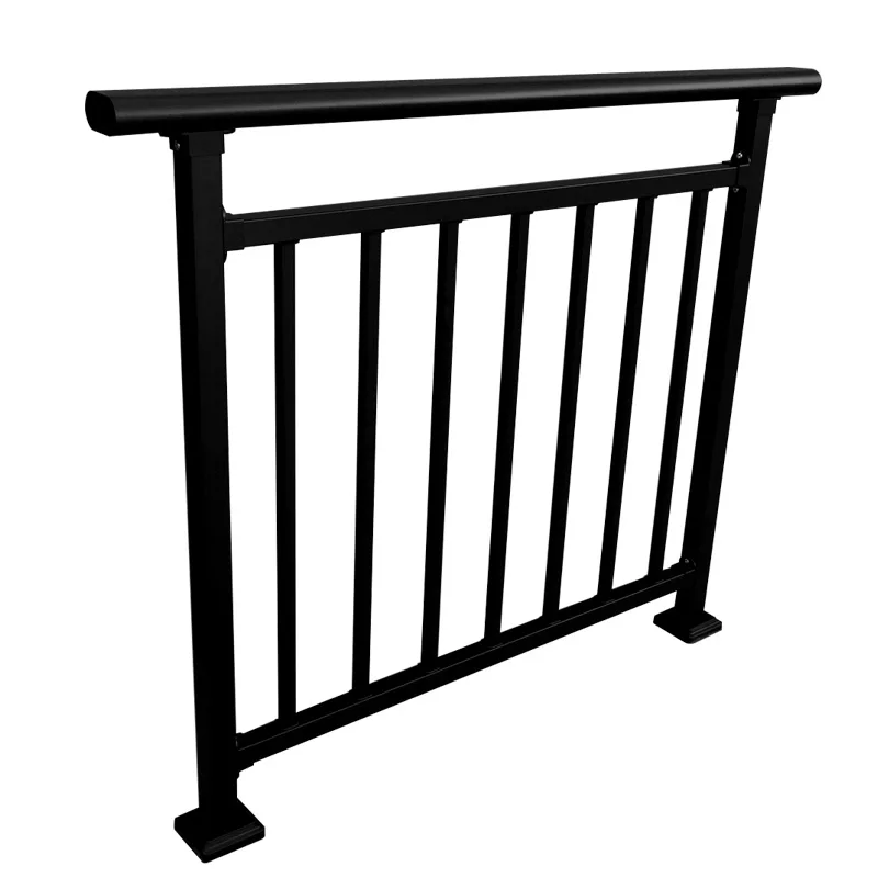 2019 Simple design of Black aluminum railing for deck