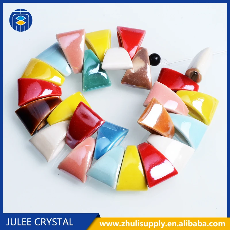 
JuleeCrystal Manufacturer Wholesale Customized Designs Porcelain Beads For Jewelry Making 