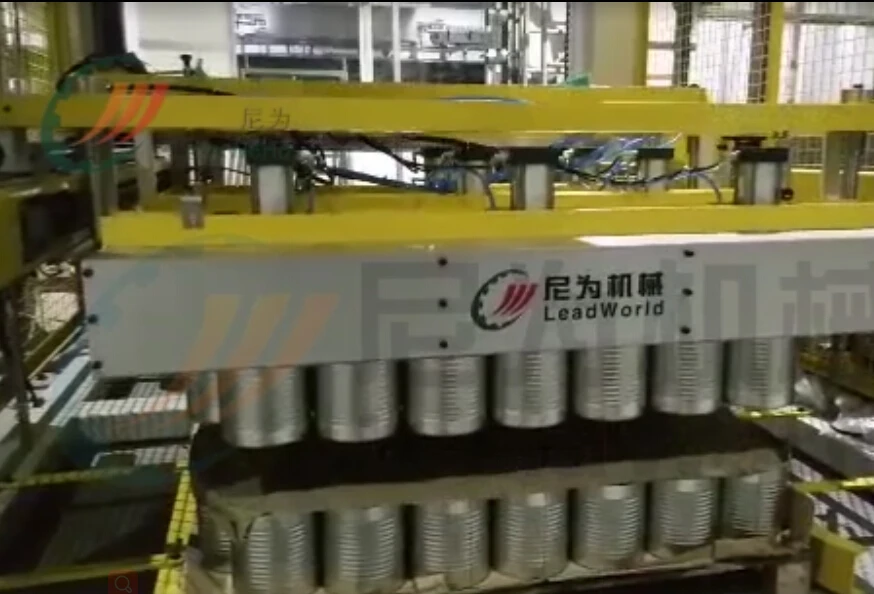 Empty Tinplate Can Depalletizer For Canned Food Product Line