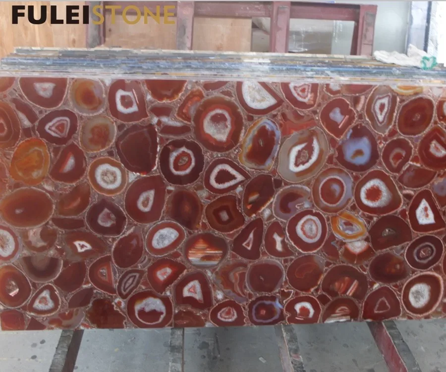 
High quality beautiful agate red marble stone for sale 