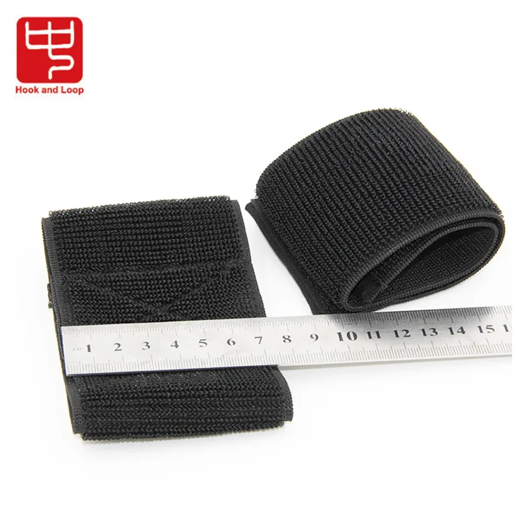 Nylon elastic un-napped loop band stretch hook and loop tie strap