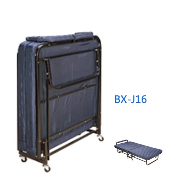 Гостиничная сверхскладная односпальная кровать с матрасом