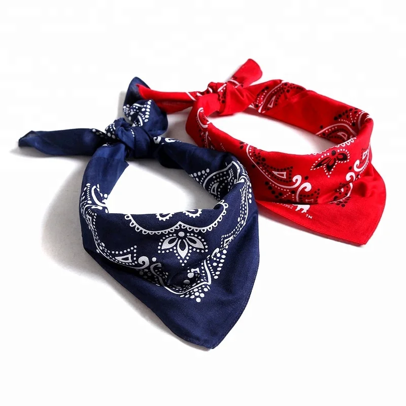 hot sell magic outdoor multifunctional paisley bandana polyester cotton handkerchief