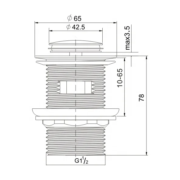 Best price CUPC Excellent Quality 40mm bath pop up sink waste spares wash basin stopper brass drainer (K280)