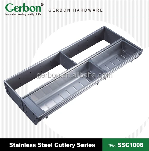 
stainless steel kitchen drawer cutlery tray 