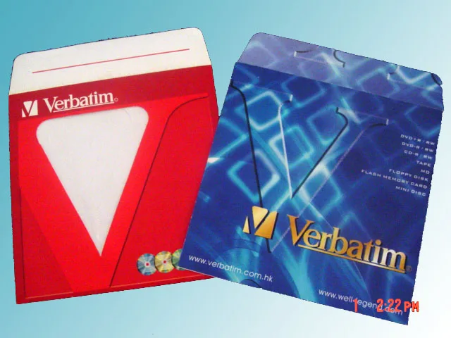 Printing paper bag CD Sleeves Vinyl Record jackets DVD sleeve