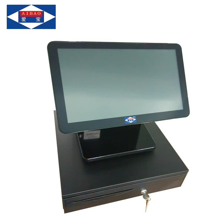 metal shell windows system 15.6 inch all in one touch screen pos terminal price