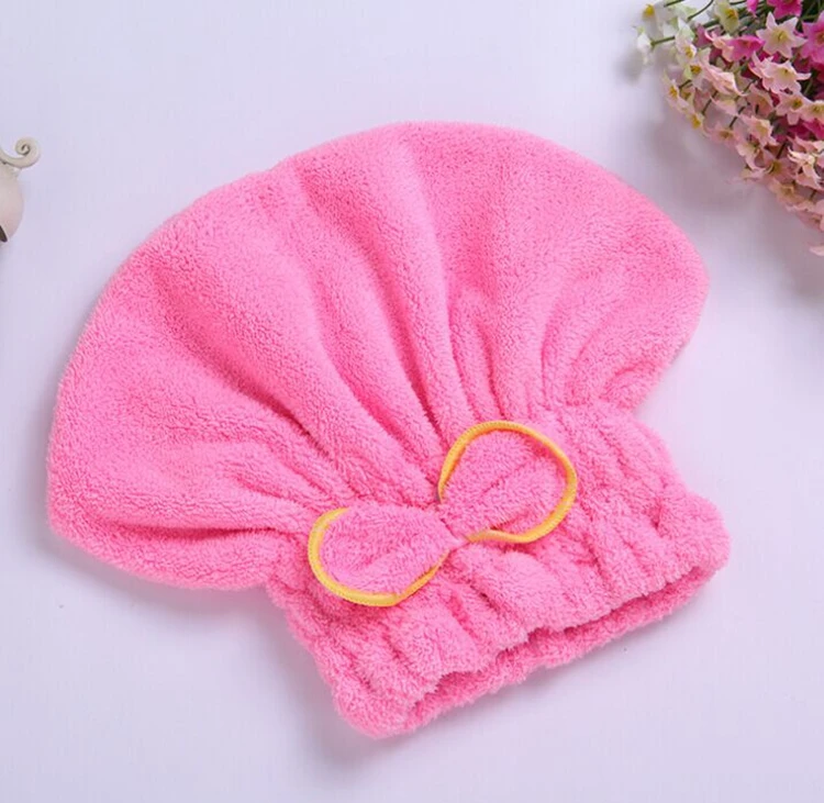 Super absorbent Coral Velvet hair drying towel Microfiber hair towel
