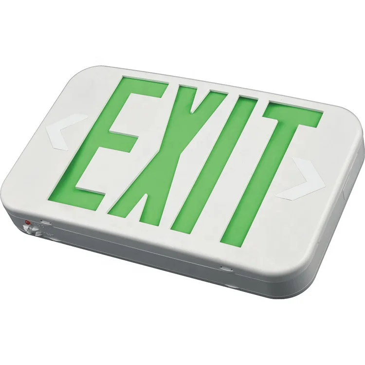 FEITUO Switchable Red & Green LED Exit Sign Global Supply for Emergency Lighting Model EZCXTEU2BCWEM