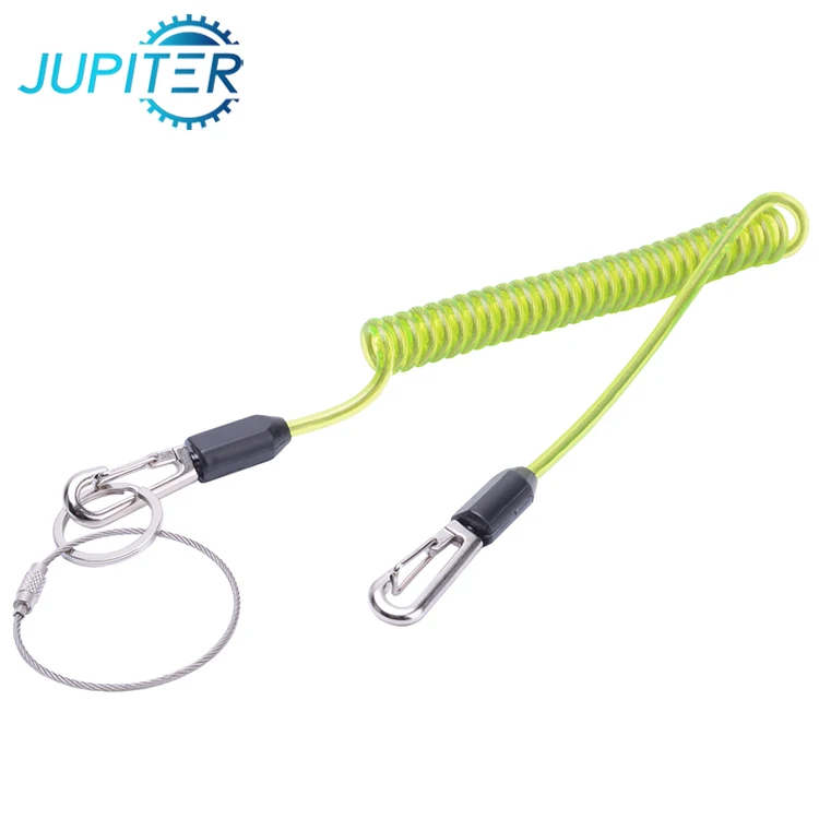 
Flexible safety scaffolding retractable spring tool lanyard for diving 