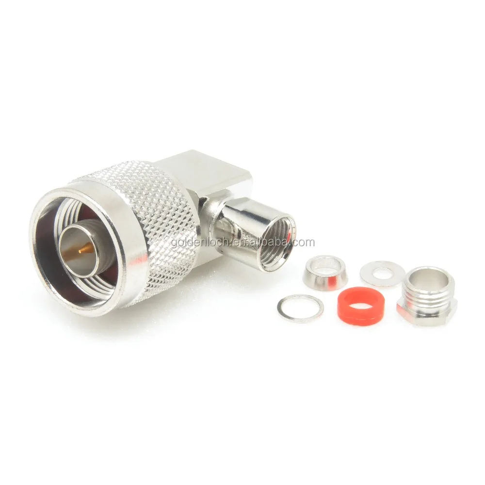 N разъем под прямым углом Мужской зажим для RG58
