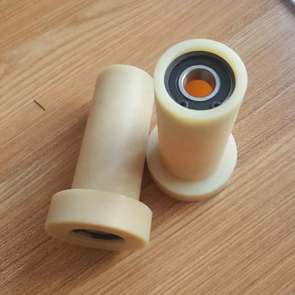 Black plastic insulation flanges bush bearing PA6 nylon sleeves bushing acetal POM jacket bush slide bush washer